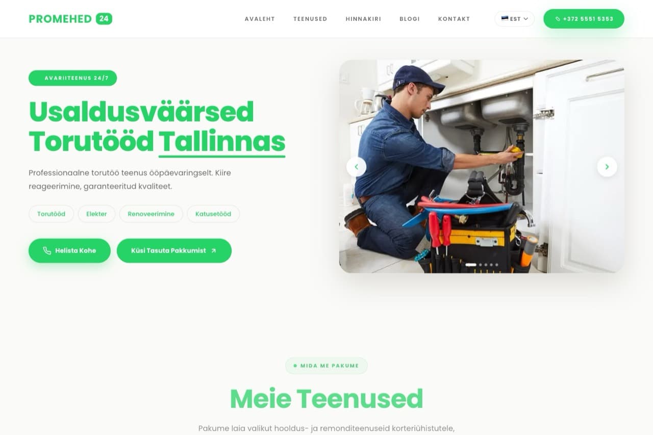Promehed24: Construction services, 24/7